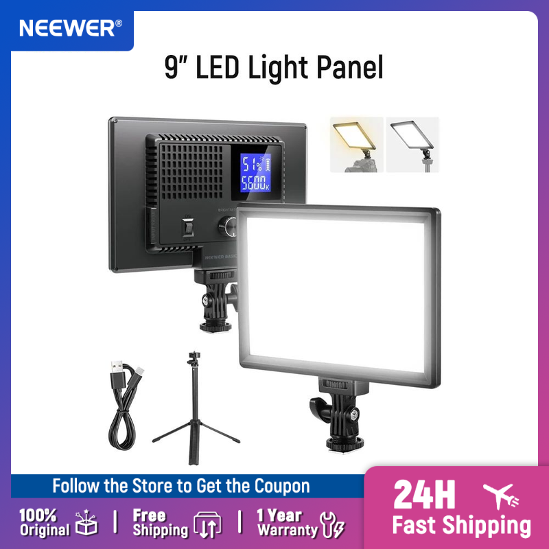 Photography Lighting Kit Neewer - NEEWER Basics 9 inch LED-lichtpaneel, 3200-5600K