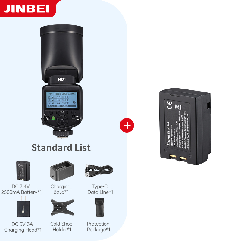 Photography And Lighting - JINBEI HD-1 Ronde kop HSS Speedlite