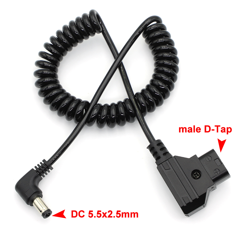 V Mount Battery - Power Tap D-Tap Male naar haakse