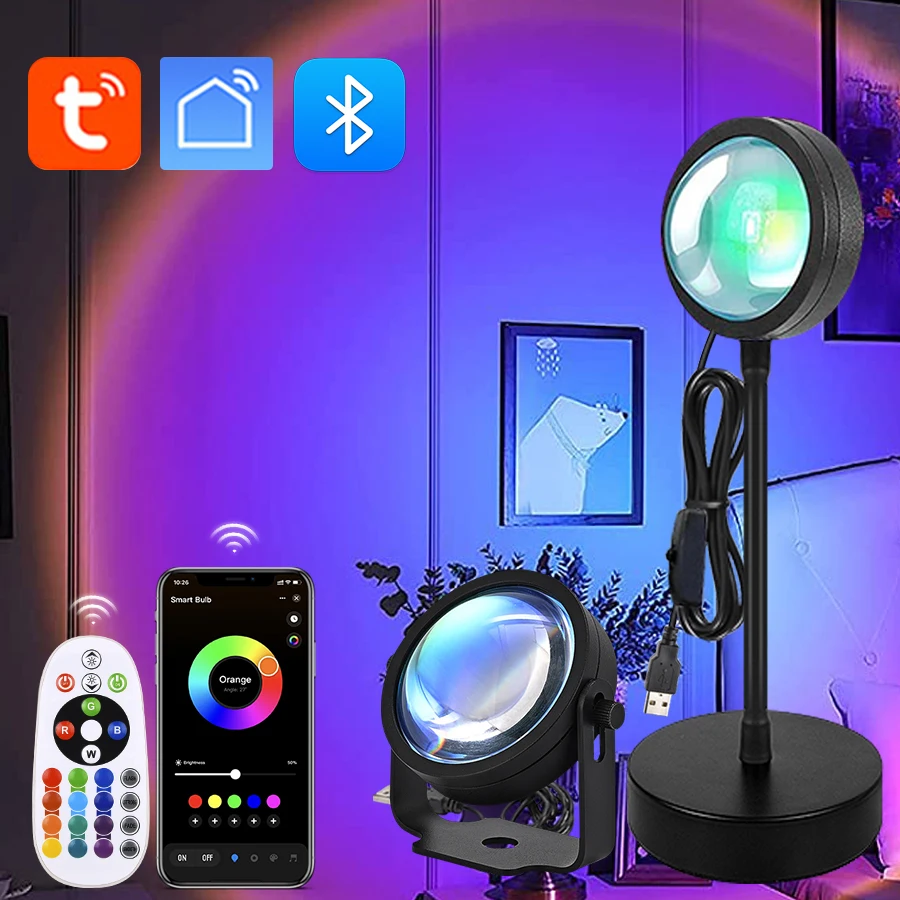 Photography Lighting Mood - Tuya Smart Sunset Projectorlamp RGB Led-nachtlampje