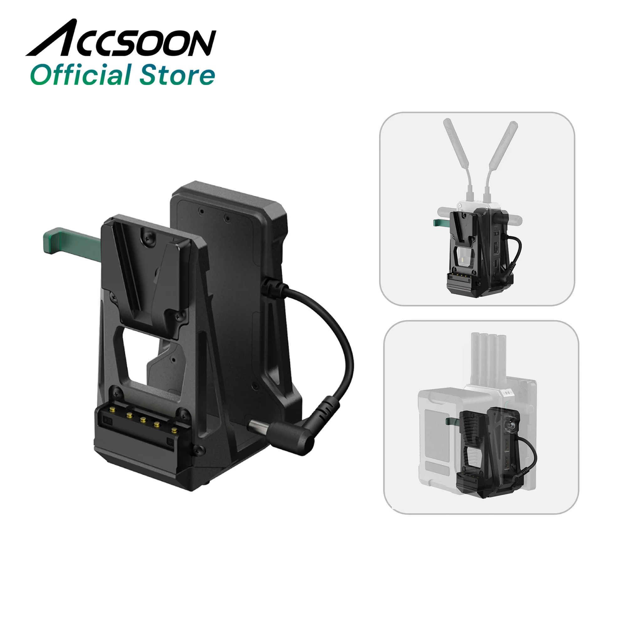 V Mount Battery - Accsoon V-Lock-adapter voor V-Lock-batterij naar CineView