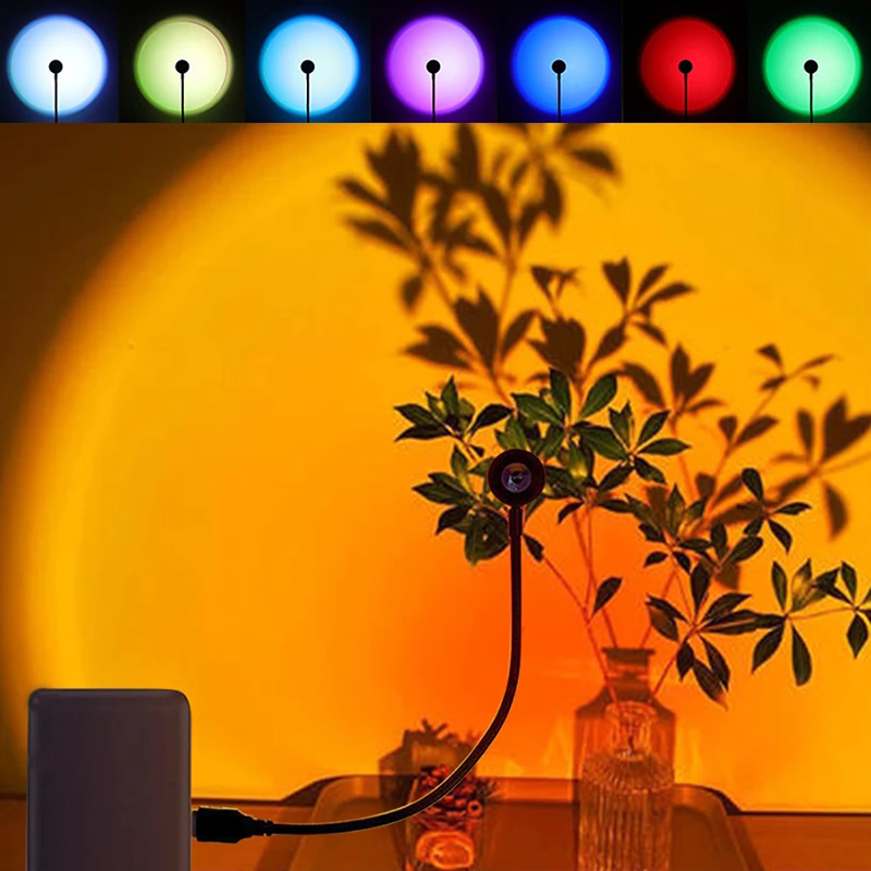 Photography Lighting Mood - LED USB Zonsondergang Lamp Projector Home