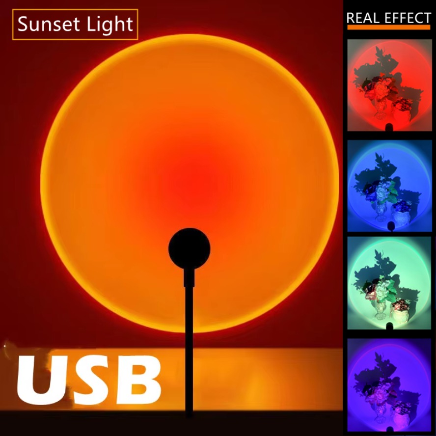 Photography Lighting Mood - Led 5V Kleurrijke Usb Zonsondergang Lamp