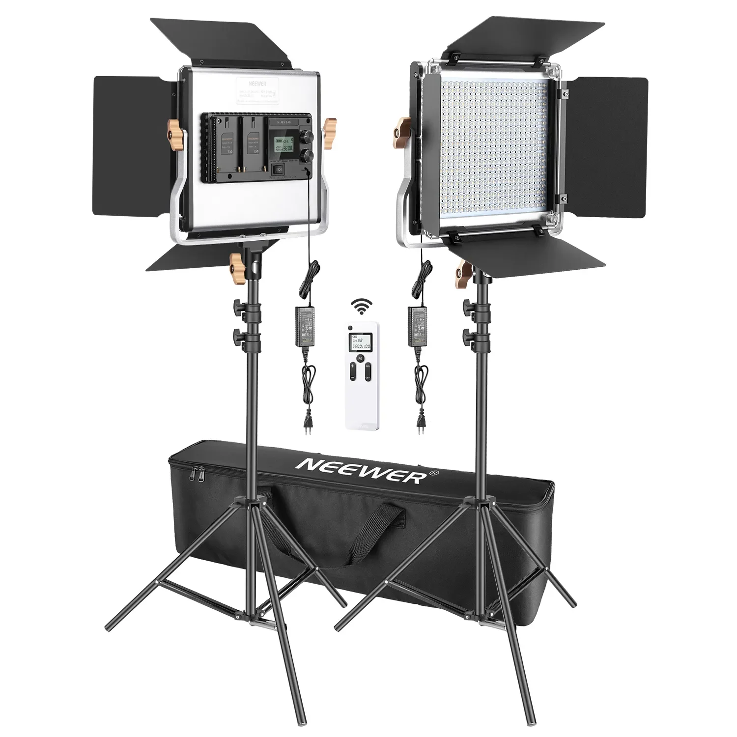 Photography Lighting Kit Neewer - Neewer 2-pack geavanceerde 2.4G 480 LED