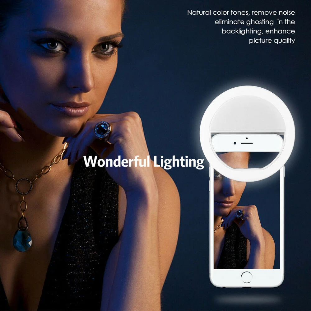Oplaadbare clip-on selfie ring - Photography Lighting Accessories recensie en prijs