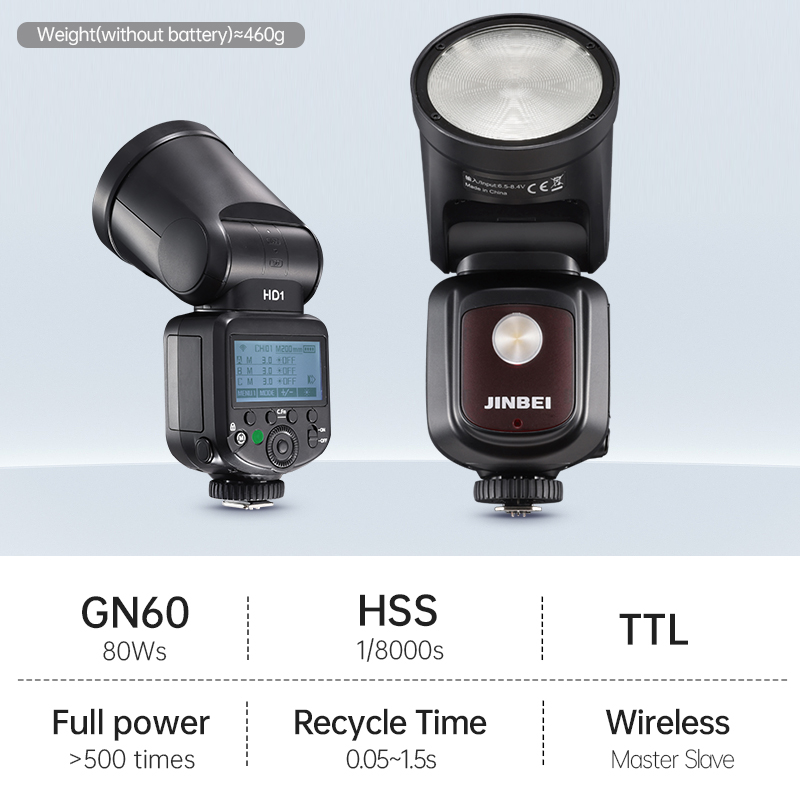 JINBEI HD-1 Ronde kop HSS Spee - Photography And Lighting recensie en prijs