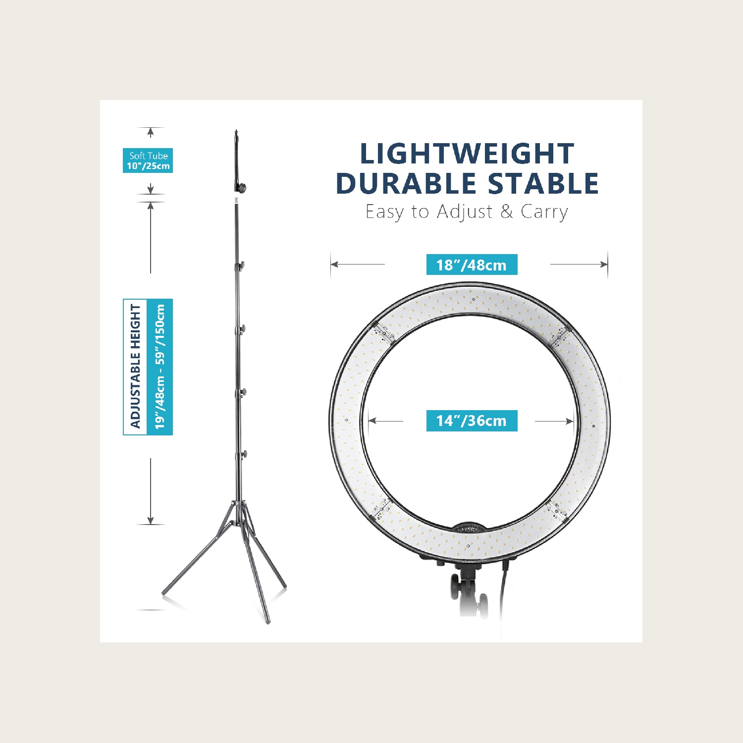 NEEWER RL‑18 18 inch 55W 5600K - Photography Lighting Kit Neewer recensie en prijs