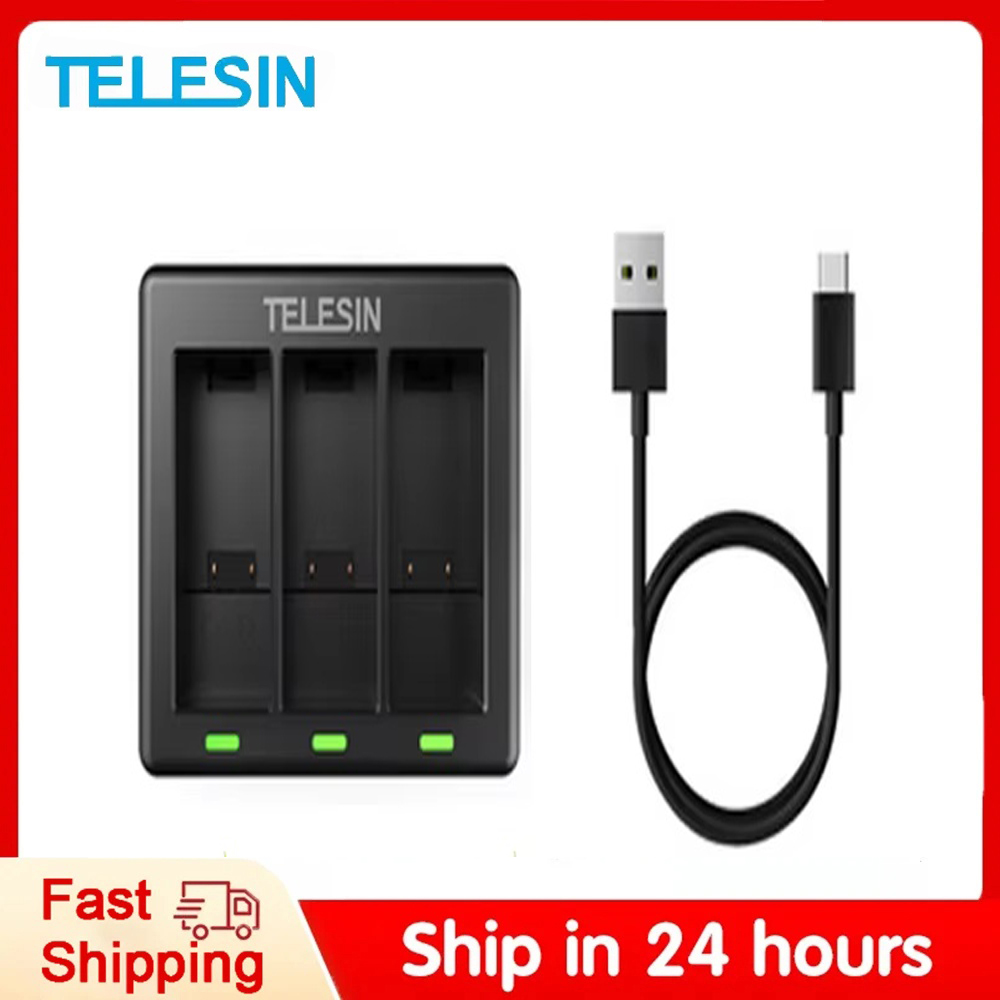 TELESIN 3-weg batterijlader vo - Gopro Action Camera Hero 11 Black recensie en prijs