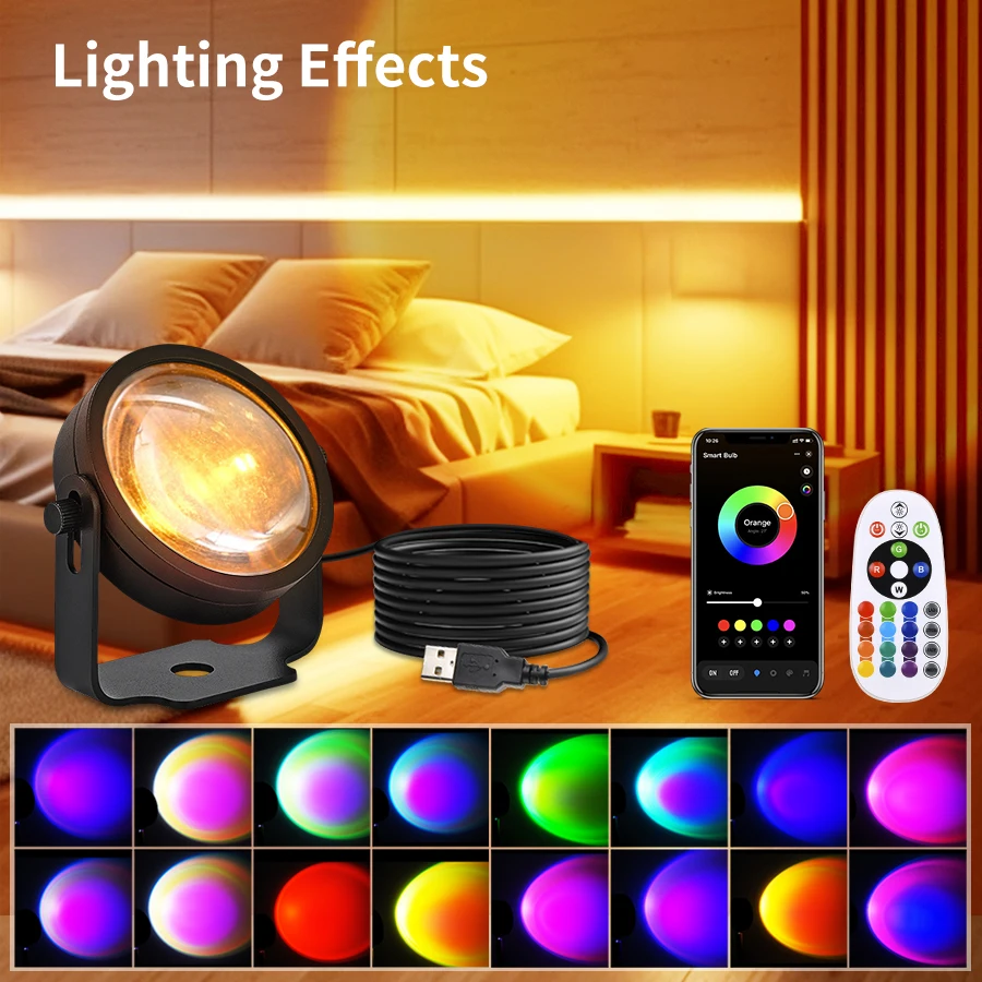 Tuya Smart Sunset Projectorlam - Photography Lighting Mood recensie en prijs