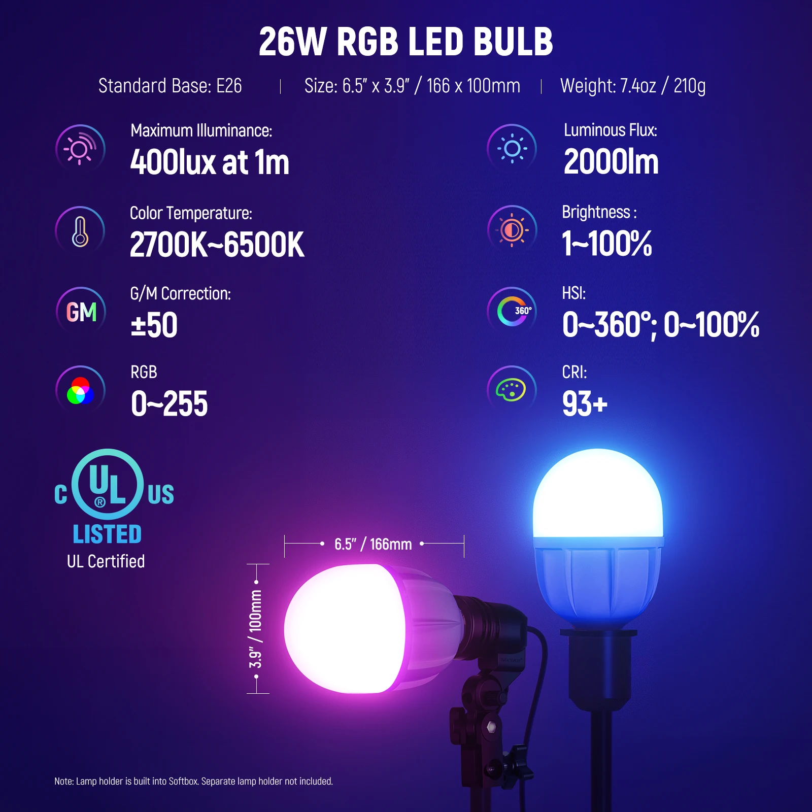 NEEWER RGB Softbox Verlichting - Photography Lighting Kit Neewer recensie en prijs