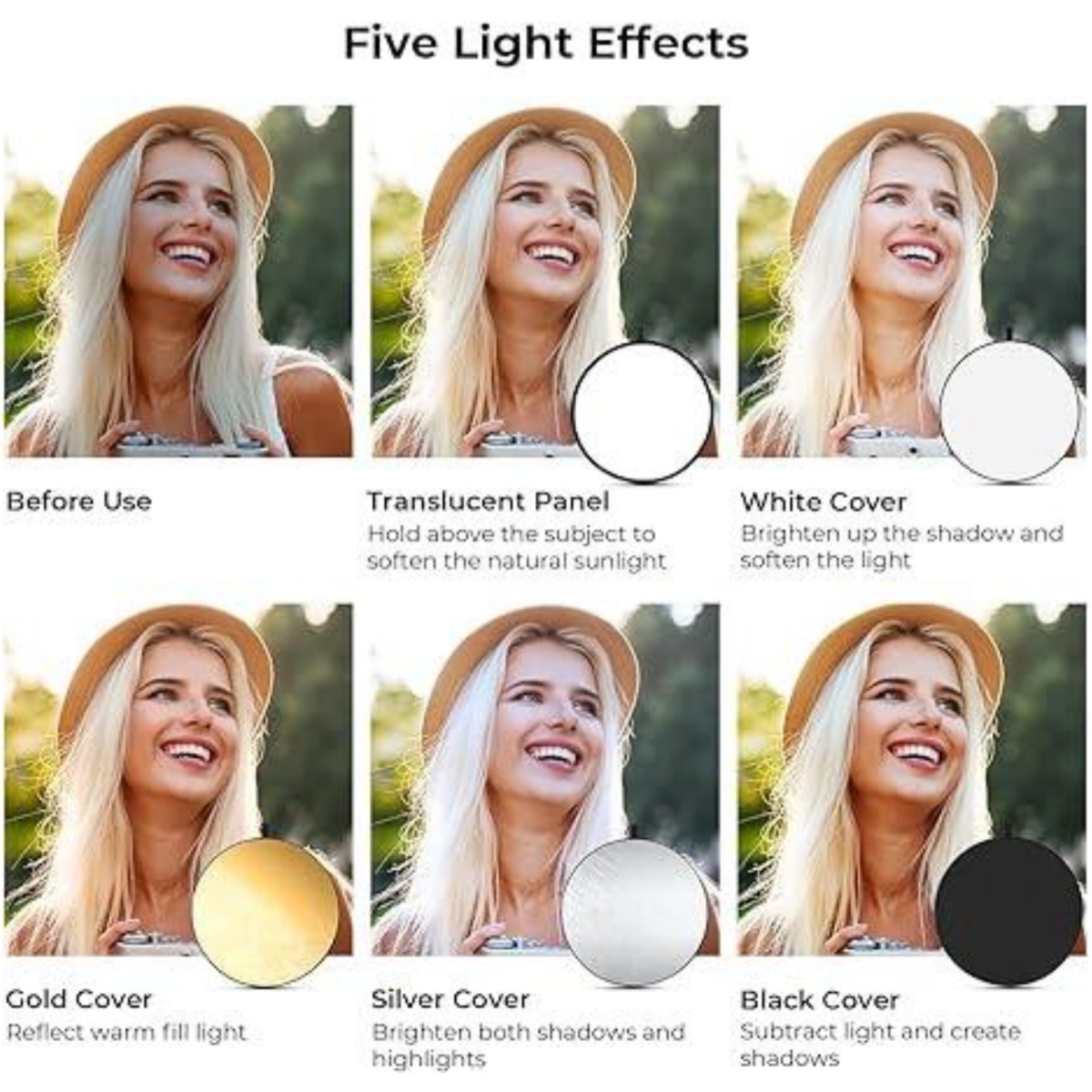 Huanyingbjb Draagbare 5 In 1 F - Photography Lighting Reflectors recensie en prijs