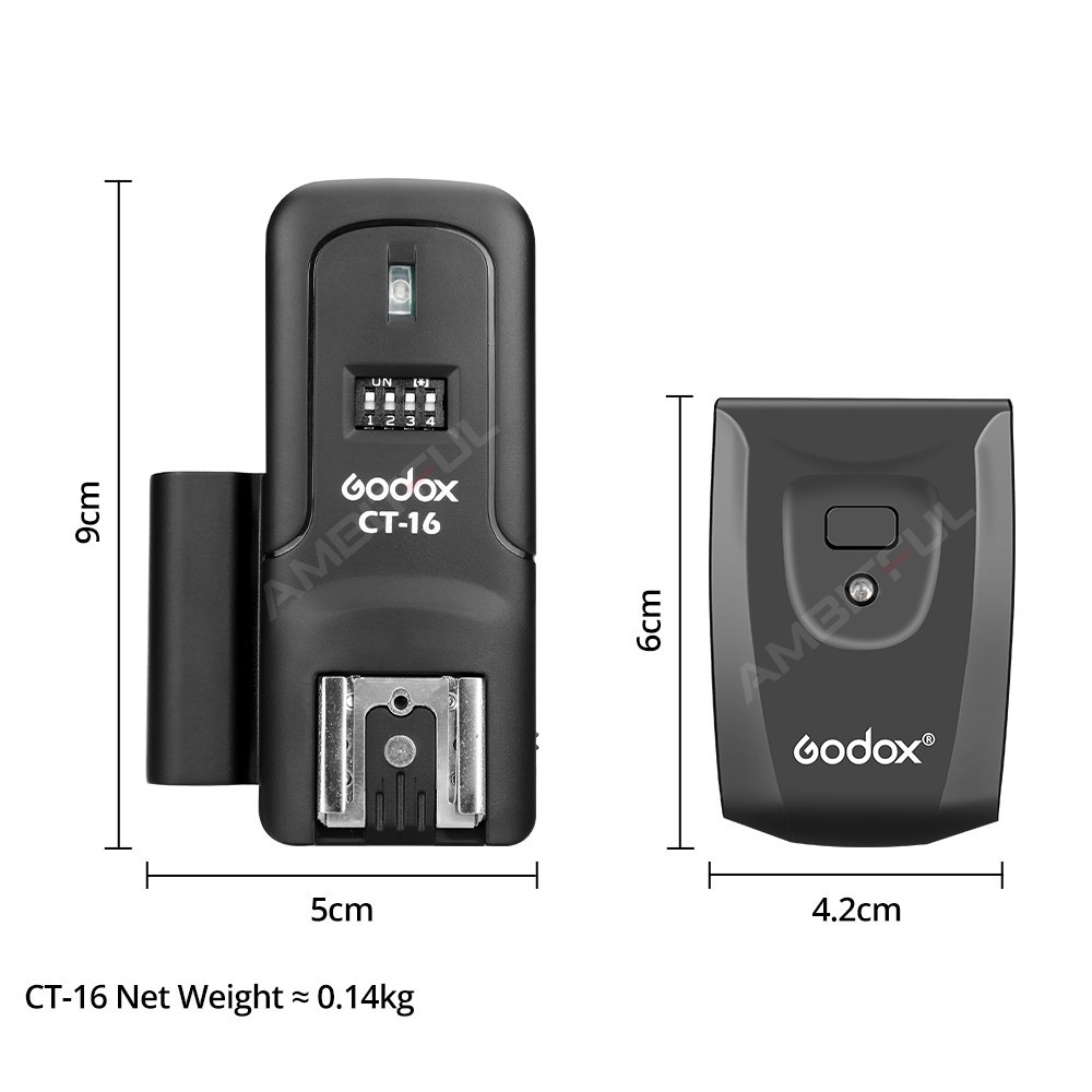 Godox CT-16 16 Kanalen Draadlo - Trigger Receiver Set recensie en prijs