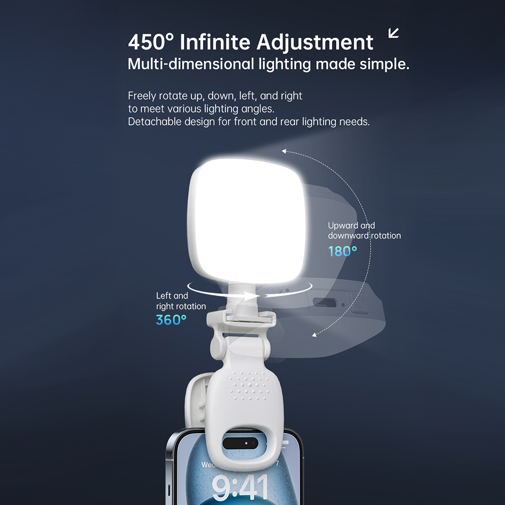 Draagbare LED Selfie Light Cam - Photography Lighting Diagram recensie en prijs