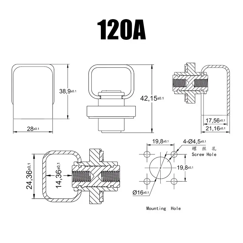 300A 200A 120A Alle Koperen Li - V Mount Battery recensie en prijs