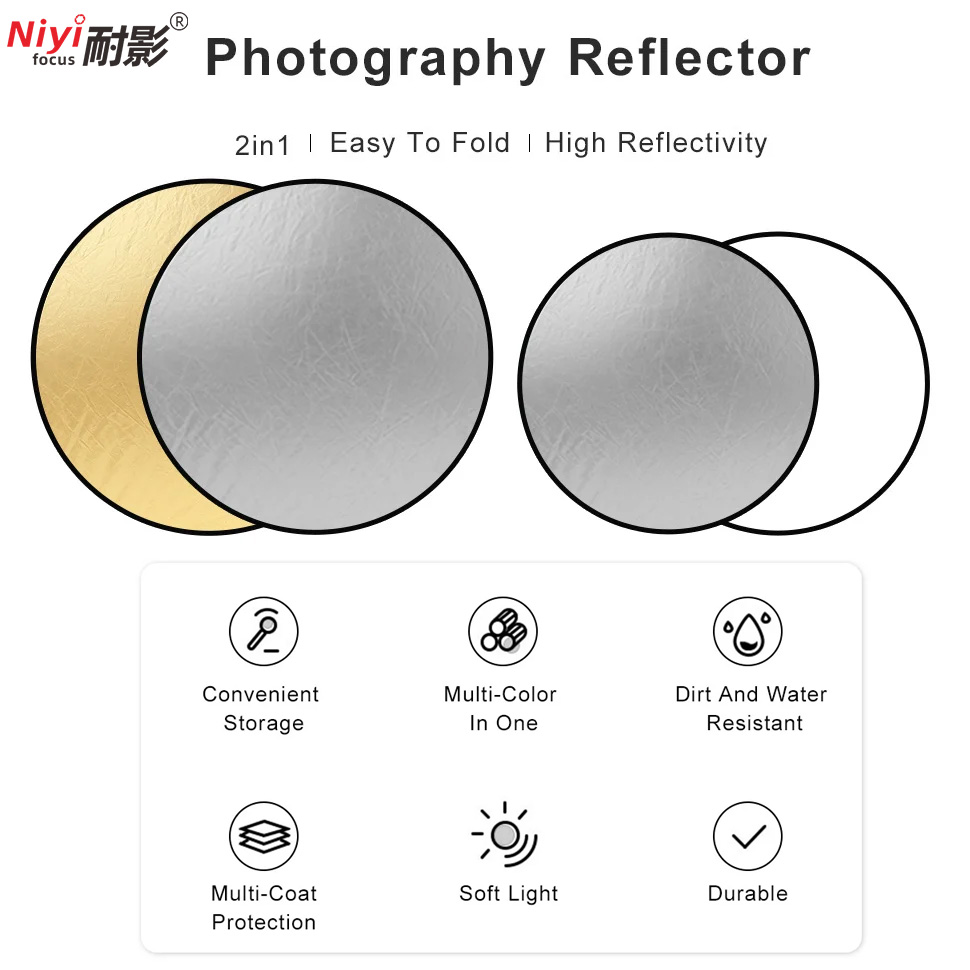 2-in-1 Ronde Draagbare Reflect - Photography Lighting Reflectors recensie en prijs