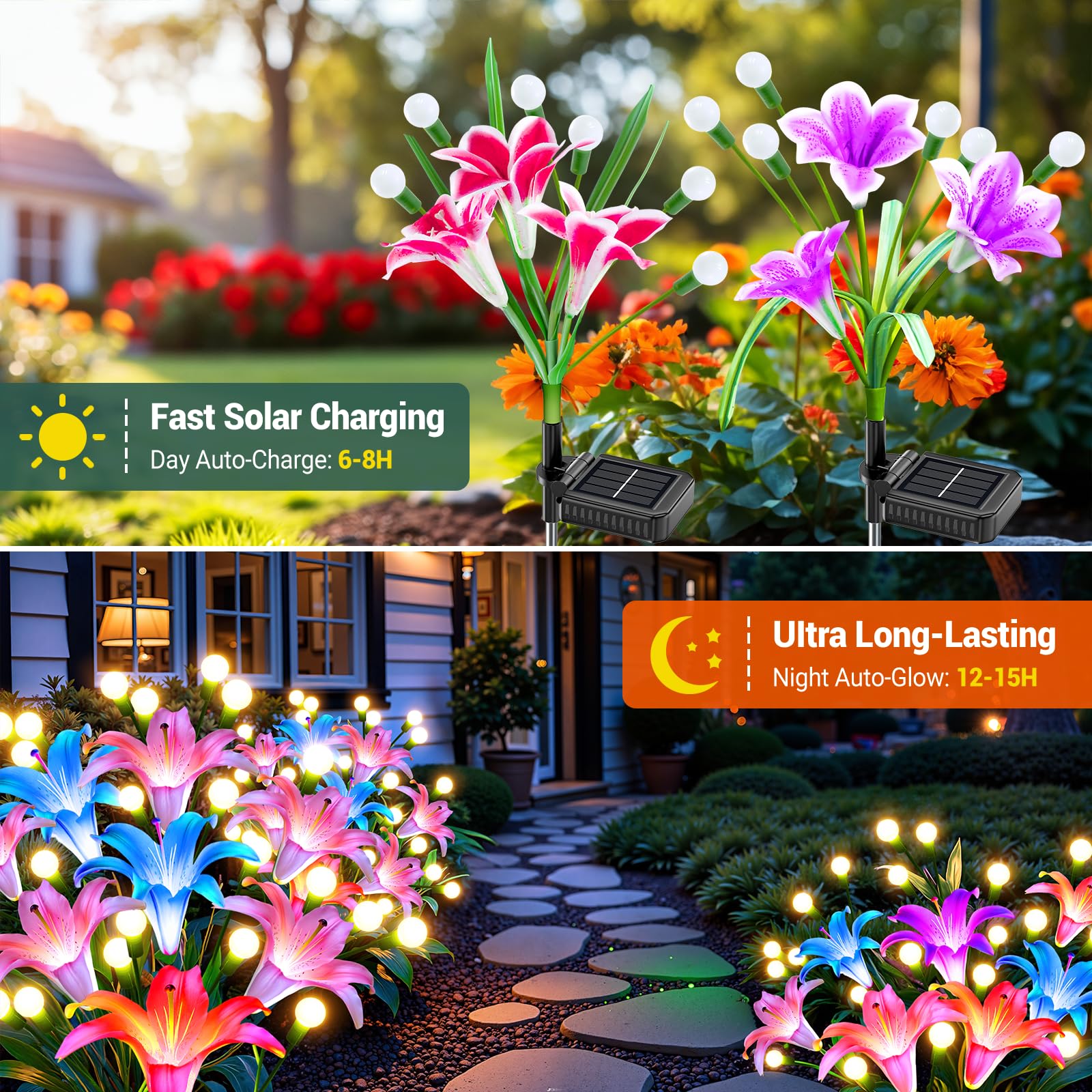 2/4-pack verbeterde zonne-lamp - Flower Photography Led Lighting Pack recensie en prijs