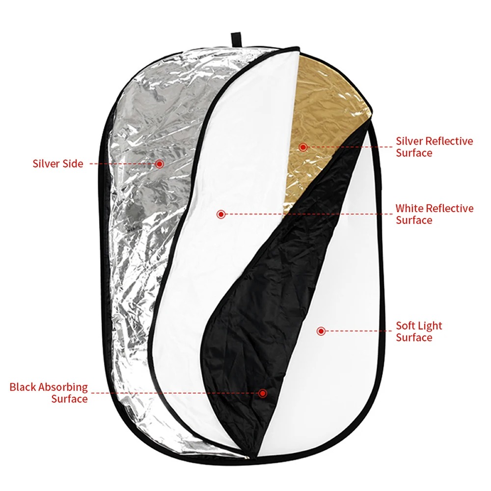 60/80/110CM 5-in-1 Opvouwbare  - Photography Lighting Reflectors recensie en prijs