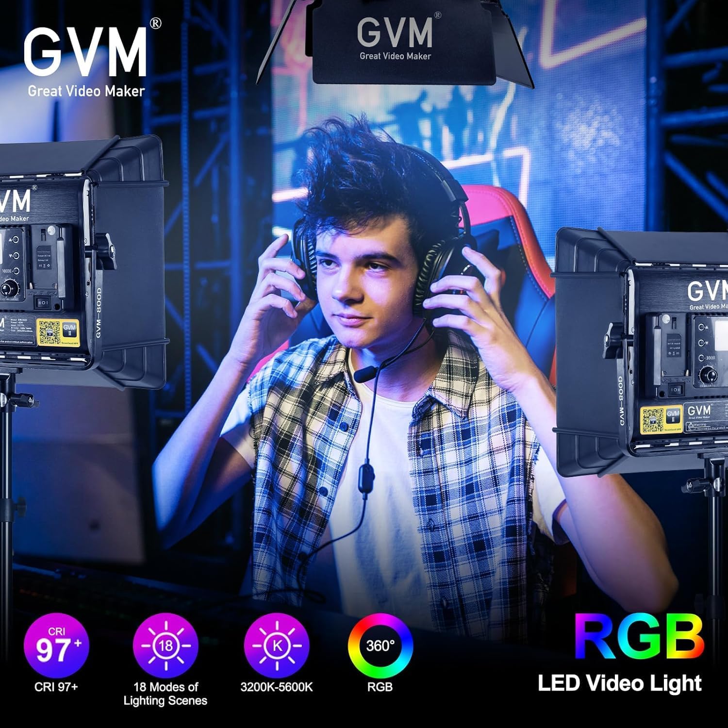 RGB LED Videoverlichtingsset,  - Photography Lighting Kits recensie en prijs