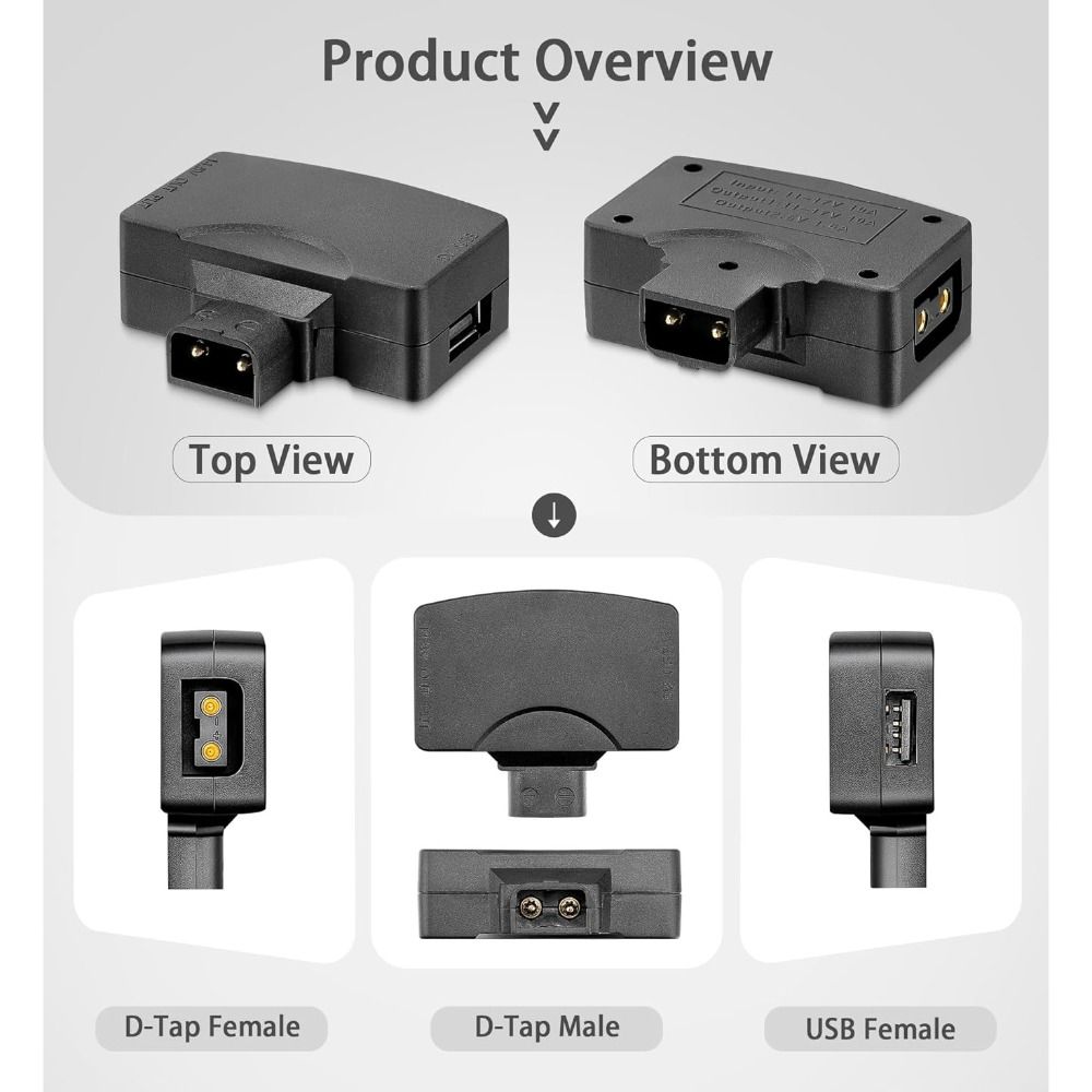 11V-17V D Tap naar USB-adapter - V Mount Battery recensie en prijs