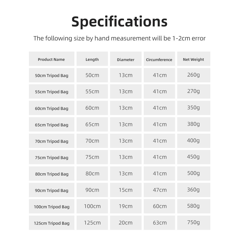 55/60/65/70/75/80/100/125cm Ge - Photography Lighting Accessories recensie en prijs