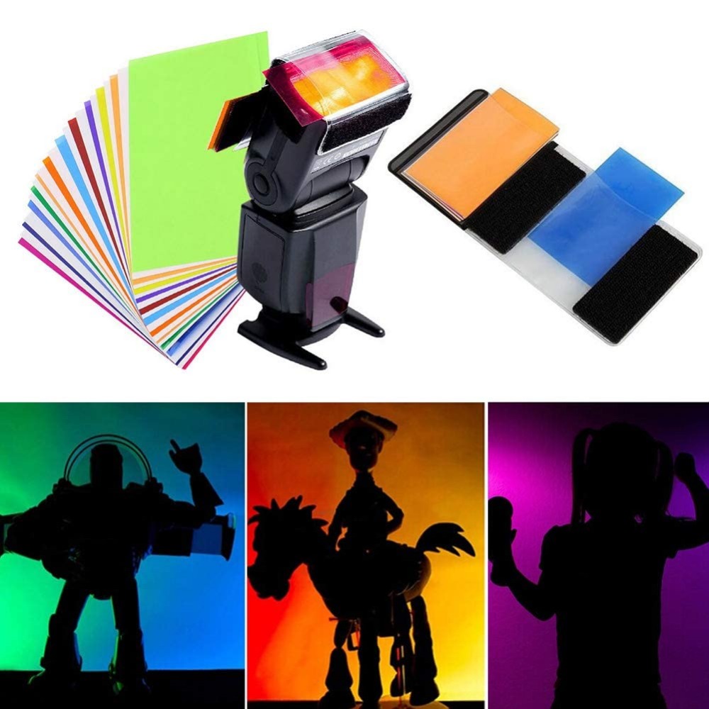 12 kleuren cameraflitsgels ver - Photography Lighting Kits recensie en prijs
