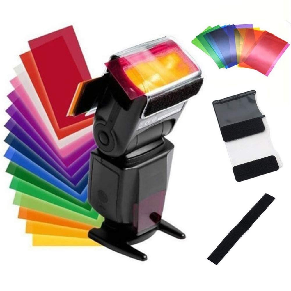 12 kleuren cameraflitsgels ver - Photography Lighting Kits recensie en prijs
