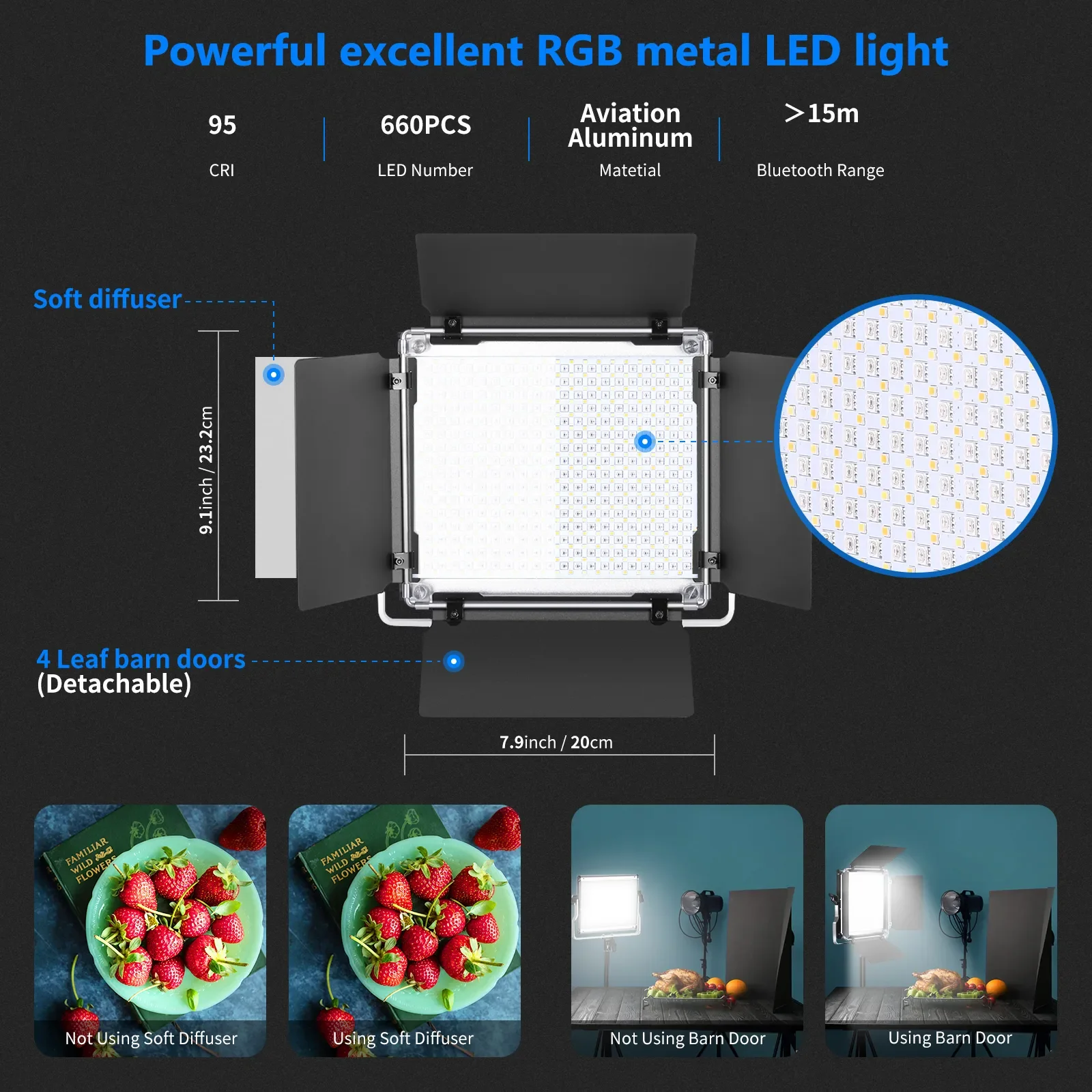 Neewer 2-pack 660 RGB LED-lamp - Photography Lighting Kit Neewer recensie en prijs