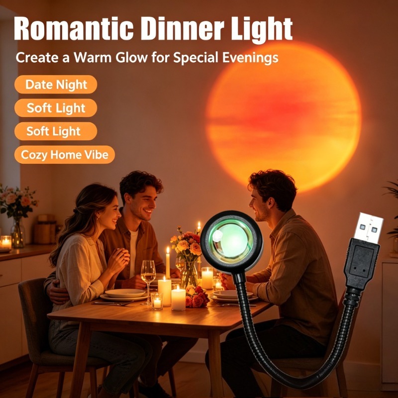 USB-zonsonderganglamp, estheti - Photography Lighting Mood recensie en prijs