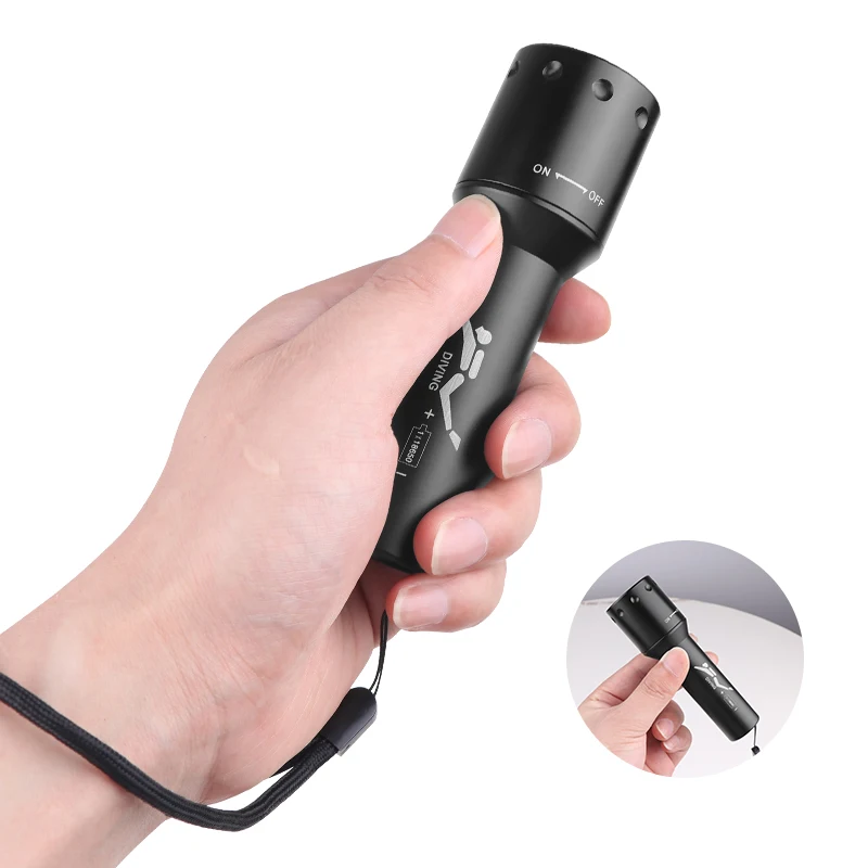 Nieuwe T6 LED-duiklamp Lange a - Photography And Lighting recensie en prijs