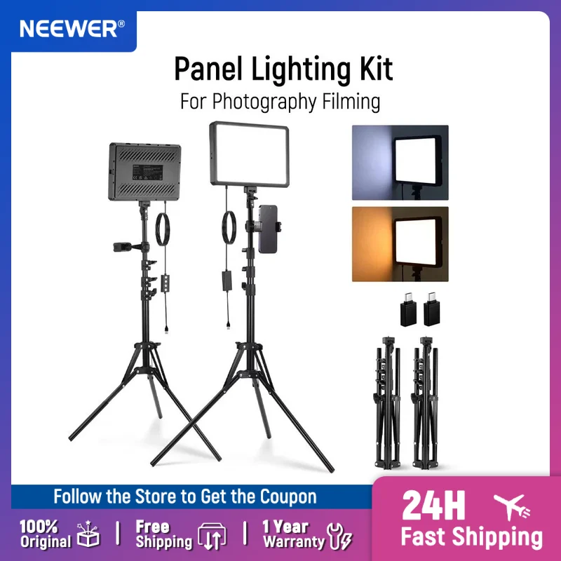 NEEWER BASICS 2-pack LED-video - Photography Lighting Kit Neewer recensie en prijs