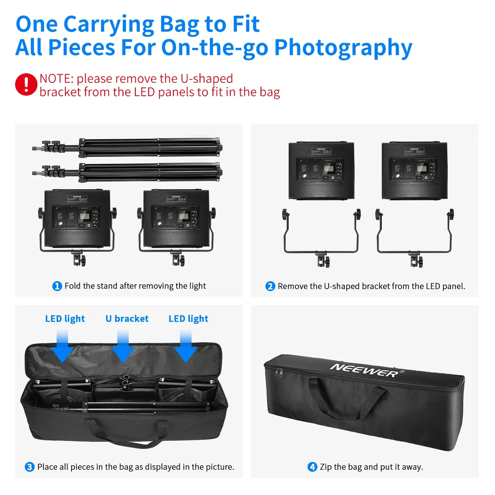 Neewer 2-Pack Advanced 660 LED - Photography Lighting Kit Neewer recensie en prijs