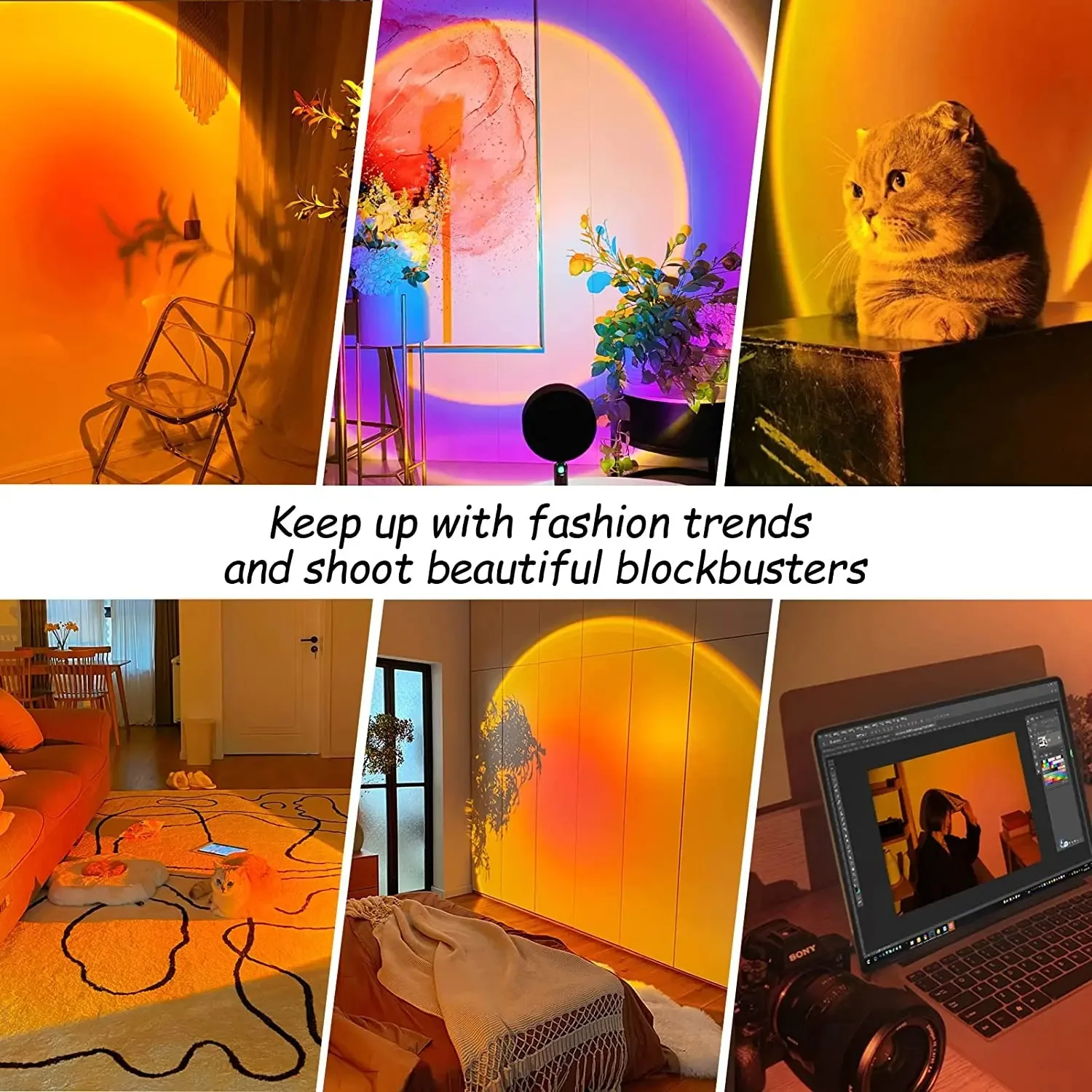 16-kleuren zonsonderganglamp,  - Photography Lighting Mood recensie en prijs