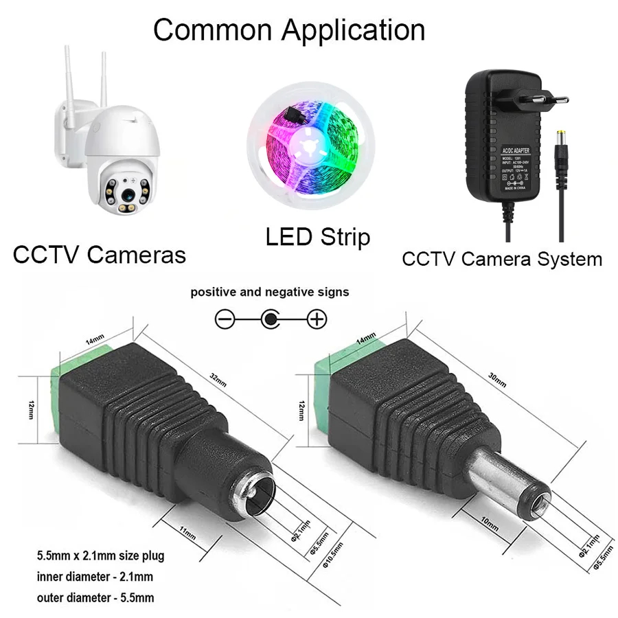 5 Paar Dc 12V Vrouwelijke En M - Photography Lighting Diagram recensie en prijs