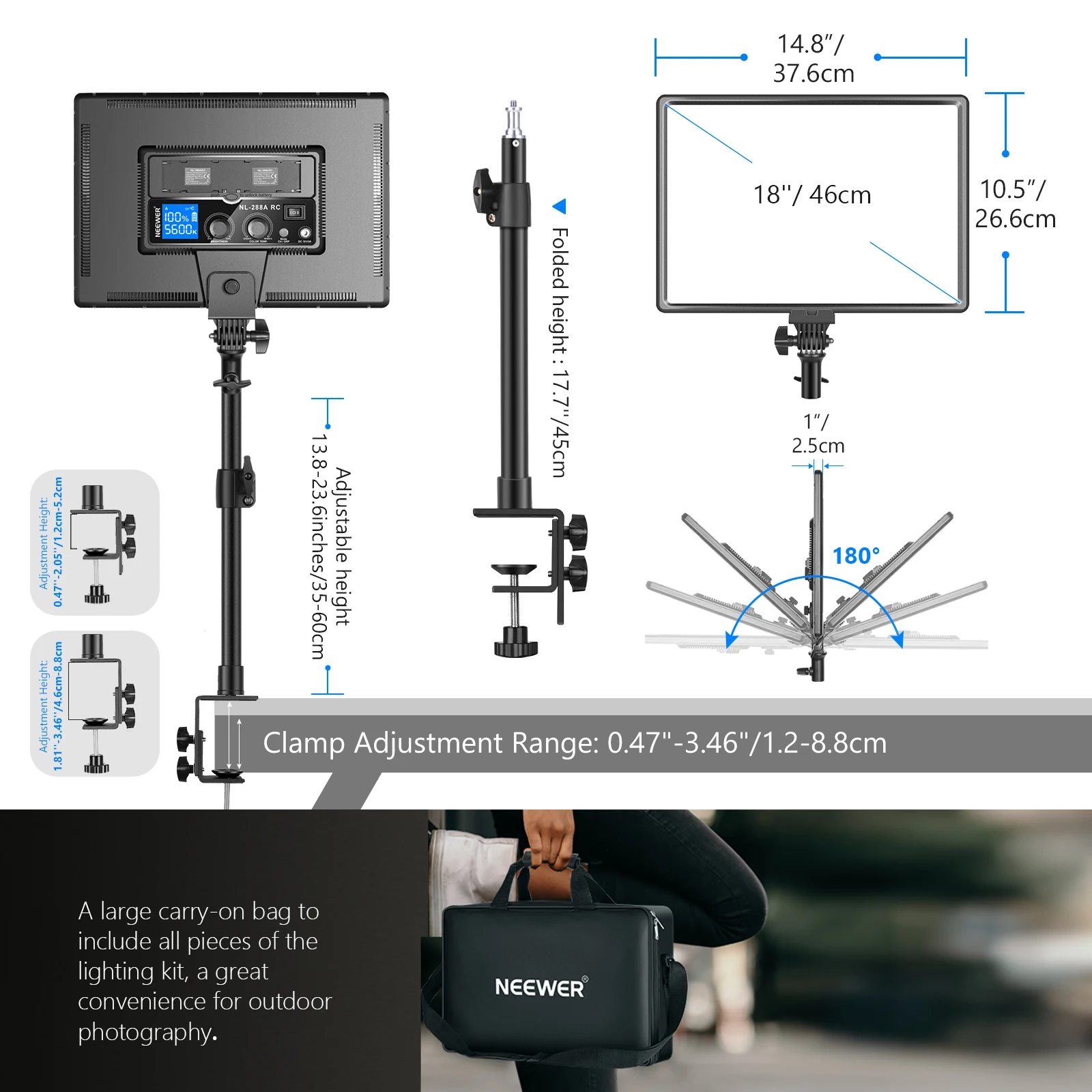 Neewer Bureaulamp LED Videolam - Photography Lighting Kit Neewer recensie en prijs